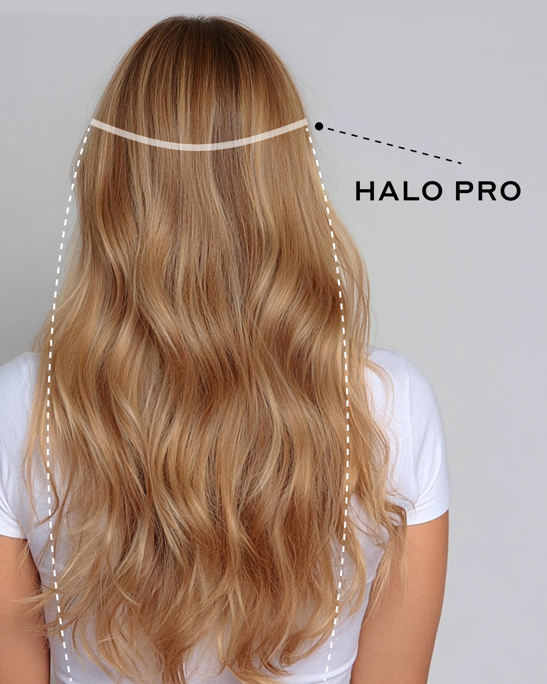 Bellami - Halo Pro Clip In Extensions: 18"/160g