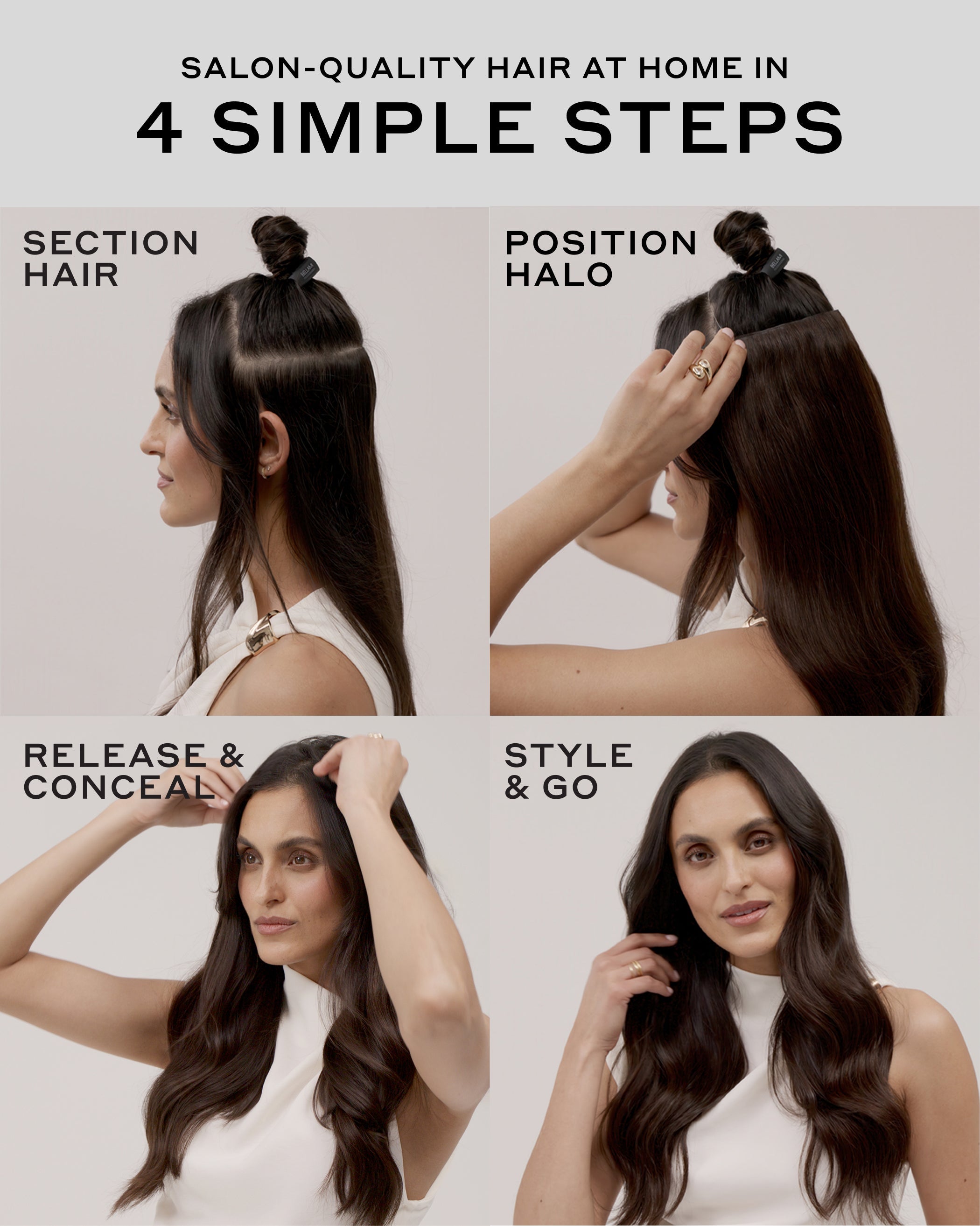 Bellami - Halo Pro Clip In Extensions: 18"/160g